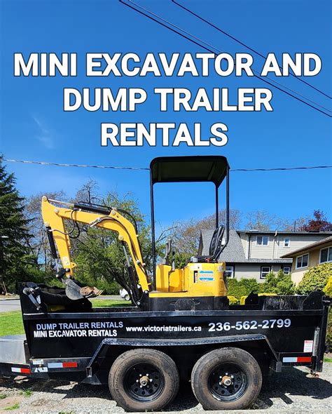 dump trailer for mini excavator